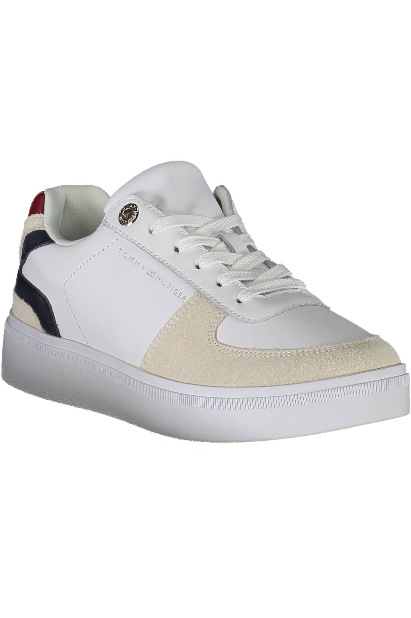 White Leather Women Sneaker - SEHABRANDS