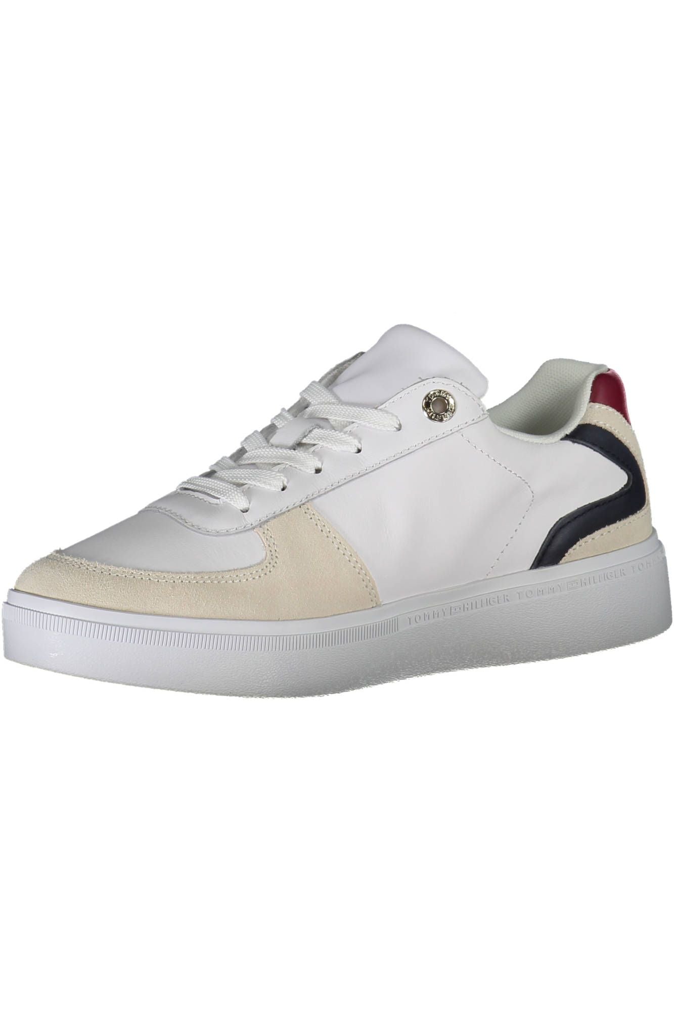 White Leather Women Sneaker - SEHABRANDS