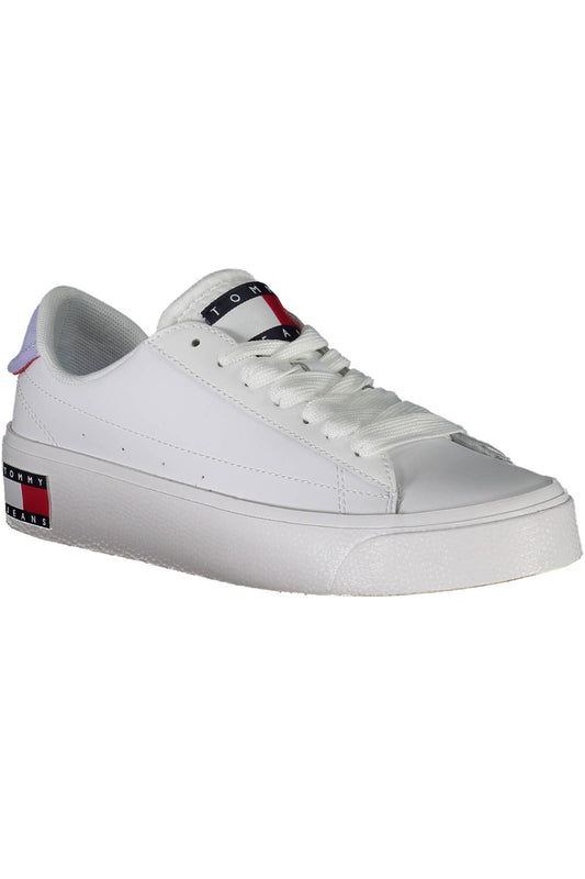 White Leather Women Sneaker - SEHABRANDS