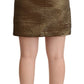 Elegant High-Waisted Gold-Black Skirt - SEHABRANDS