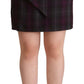 Elegant High Waisted Checkered Skirt - SEHABRANDS