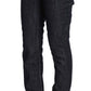 Elegant Straight Leg Dark Blue Jeans - SEHABRANDS