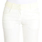 Chic White Striped Straight Fit Pants - SEHABRANDS