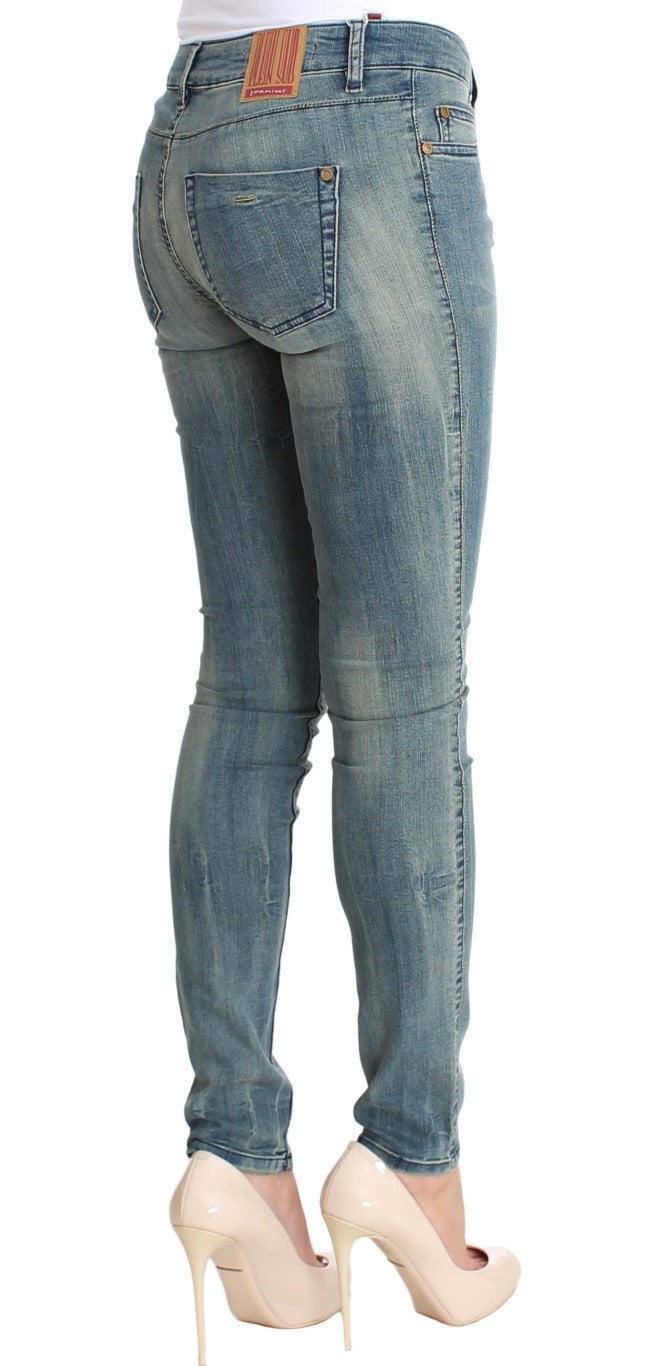 Chic Slim Skinny Blue Wash Denim - SEHABRANDS