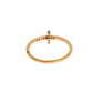 Chic Handmade Golden CZ Crystal Ring - SEHABRANDS