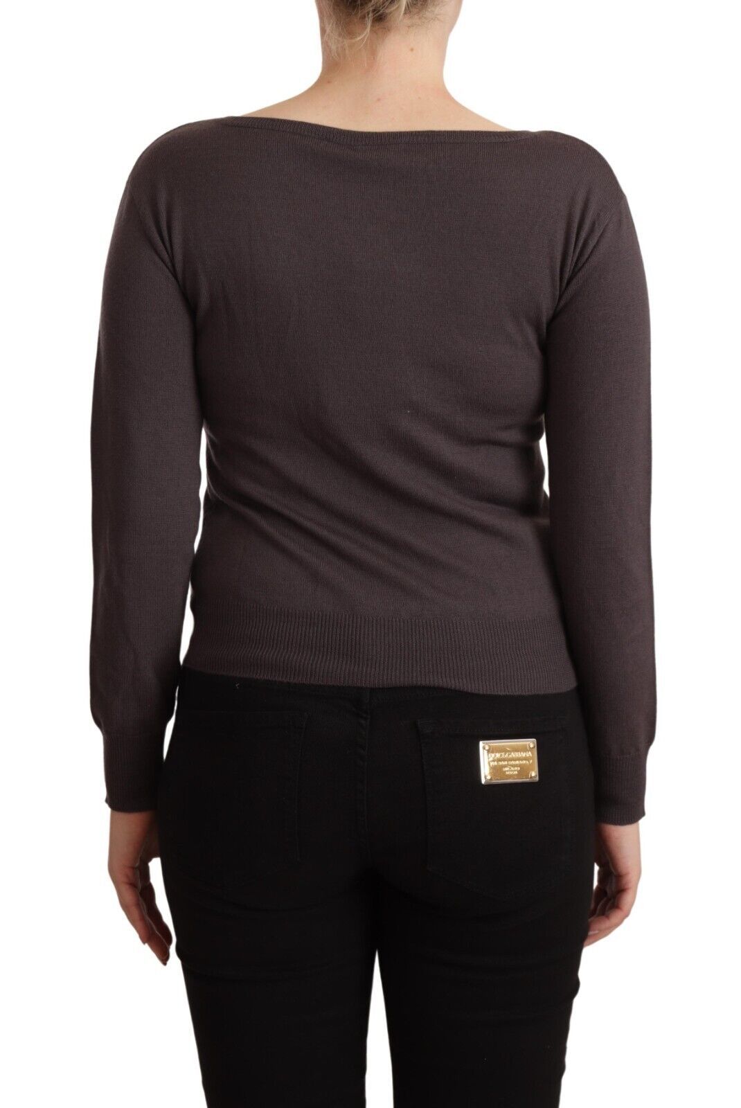 Elegant Wool Long Sleeve Sweater - SEHABRANDS