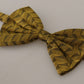 Dolce & Gabbana Elegant Gold Silk Bow Tie