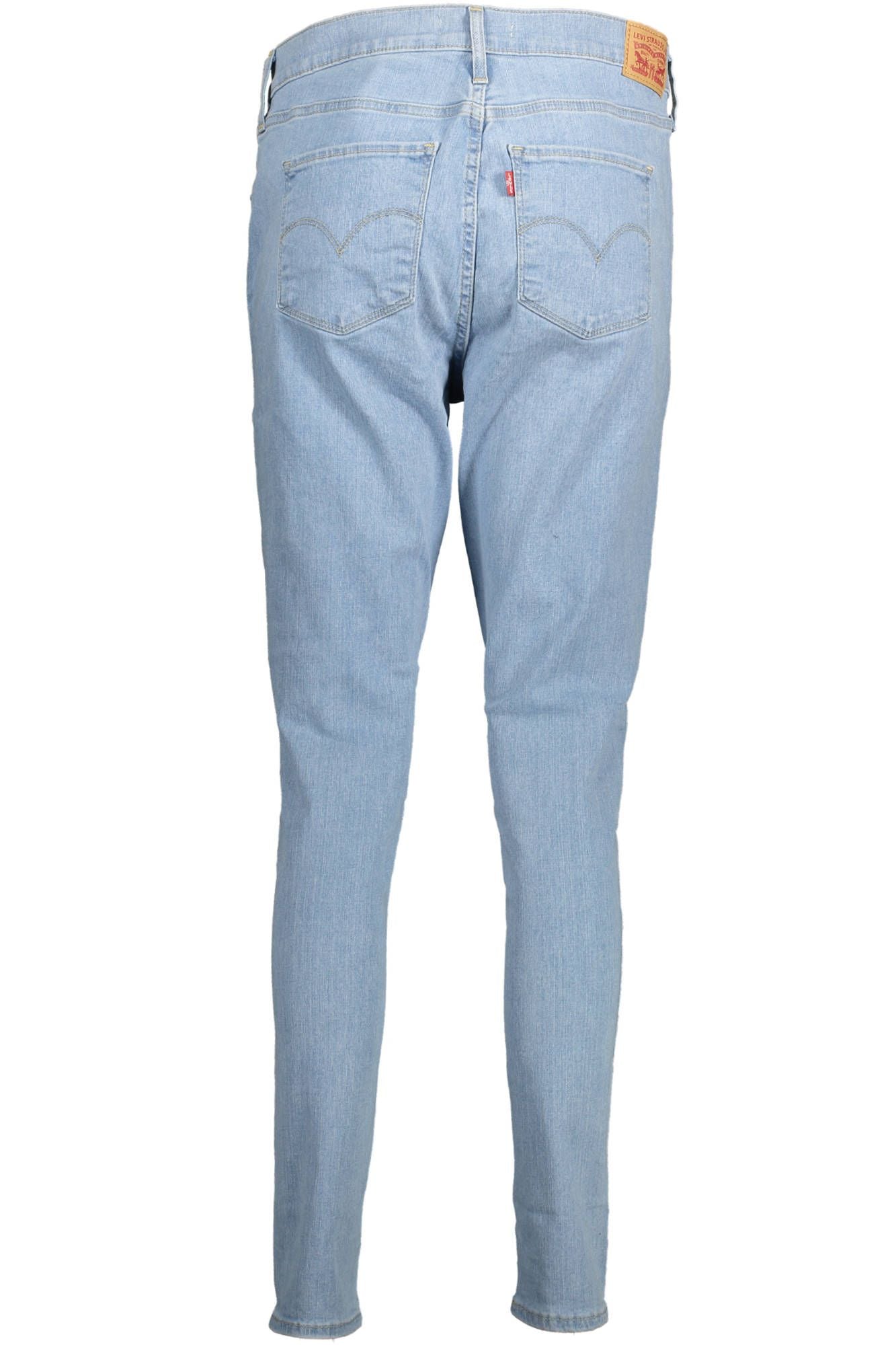 Light Blue Cotton Women Jeans - SEHABRANDS