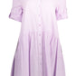 Pink Cotton Women Dress - SEHABRANDS