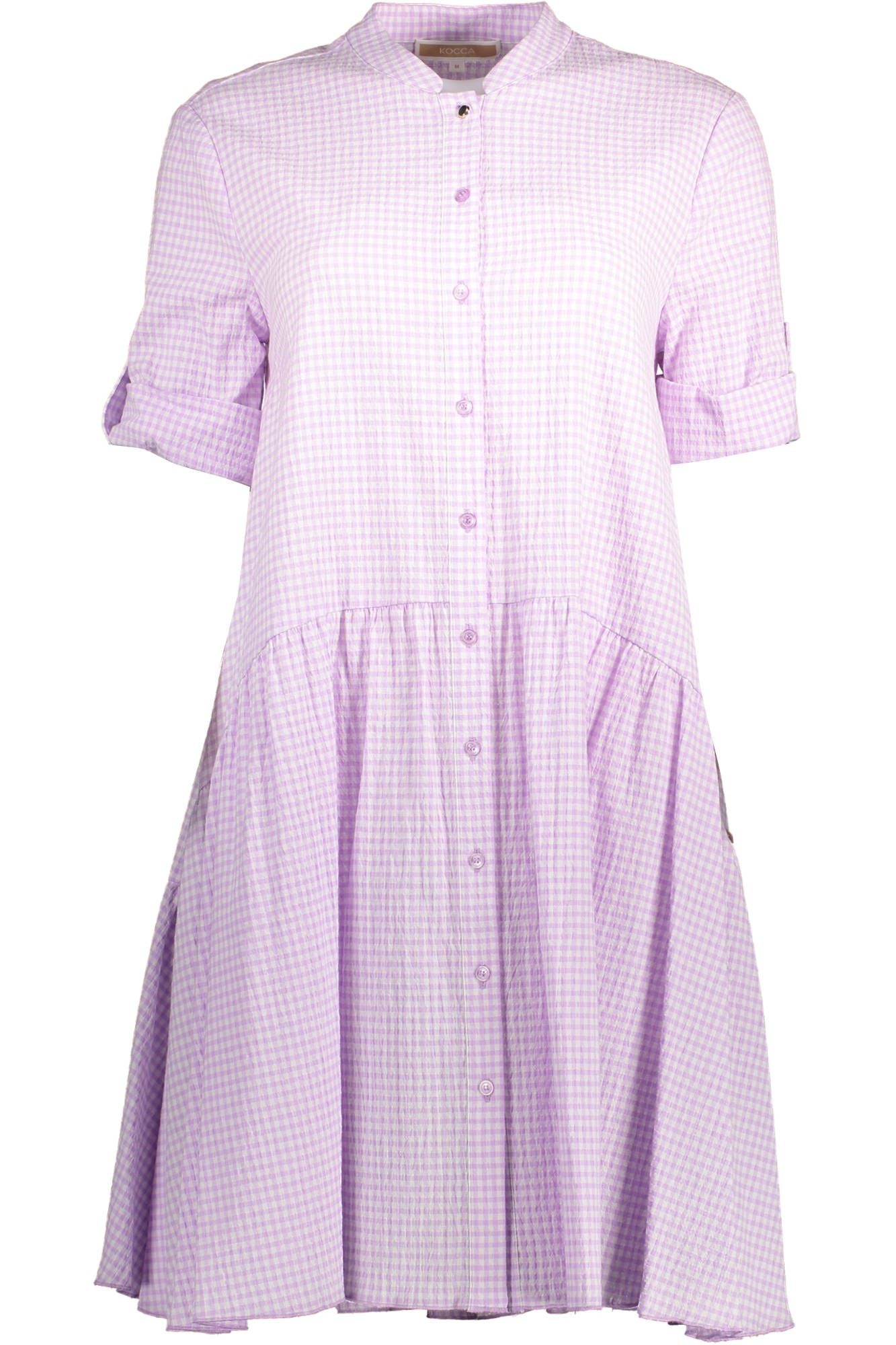 Pink Cotton Women Dress - SEHABRANDS