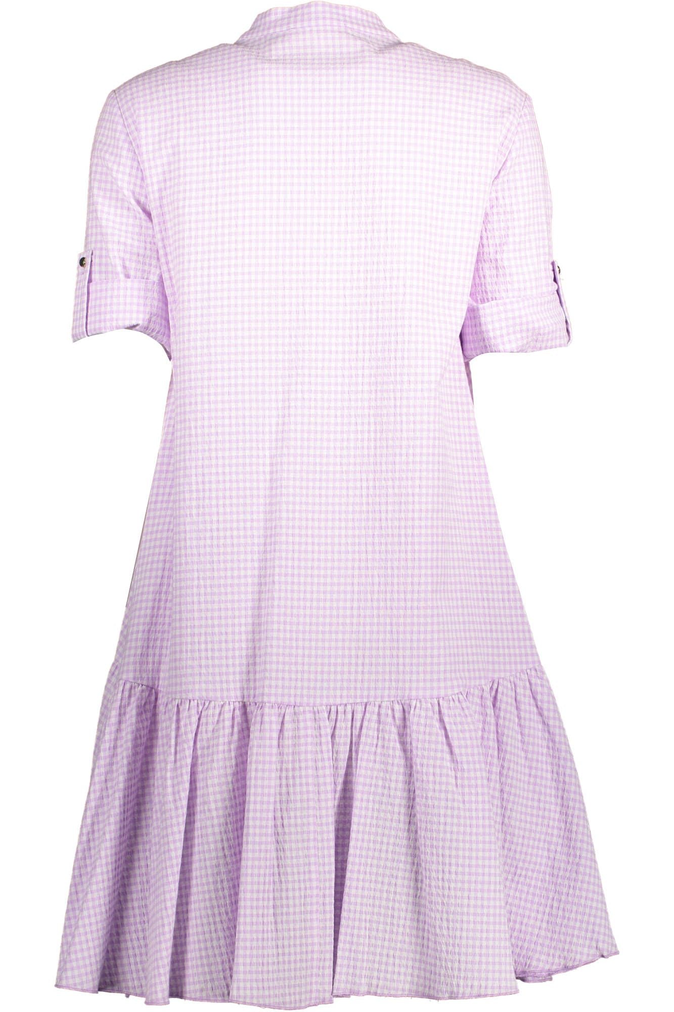 Pink Cotton Women Dress - SEHABRANDS