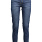 Blue Cotton Women Jeans - SEHABRANDS