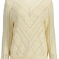 White Acrylic Women Sweater - SEHABRANDS