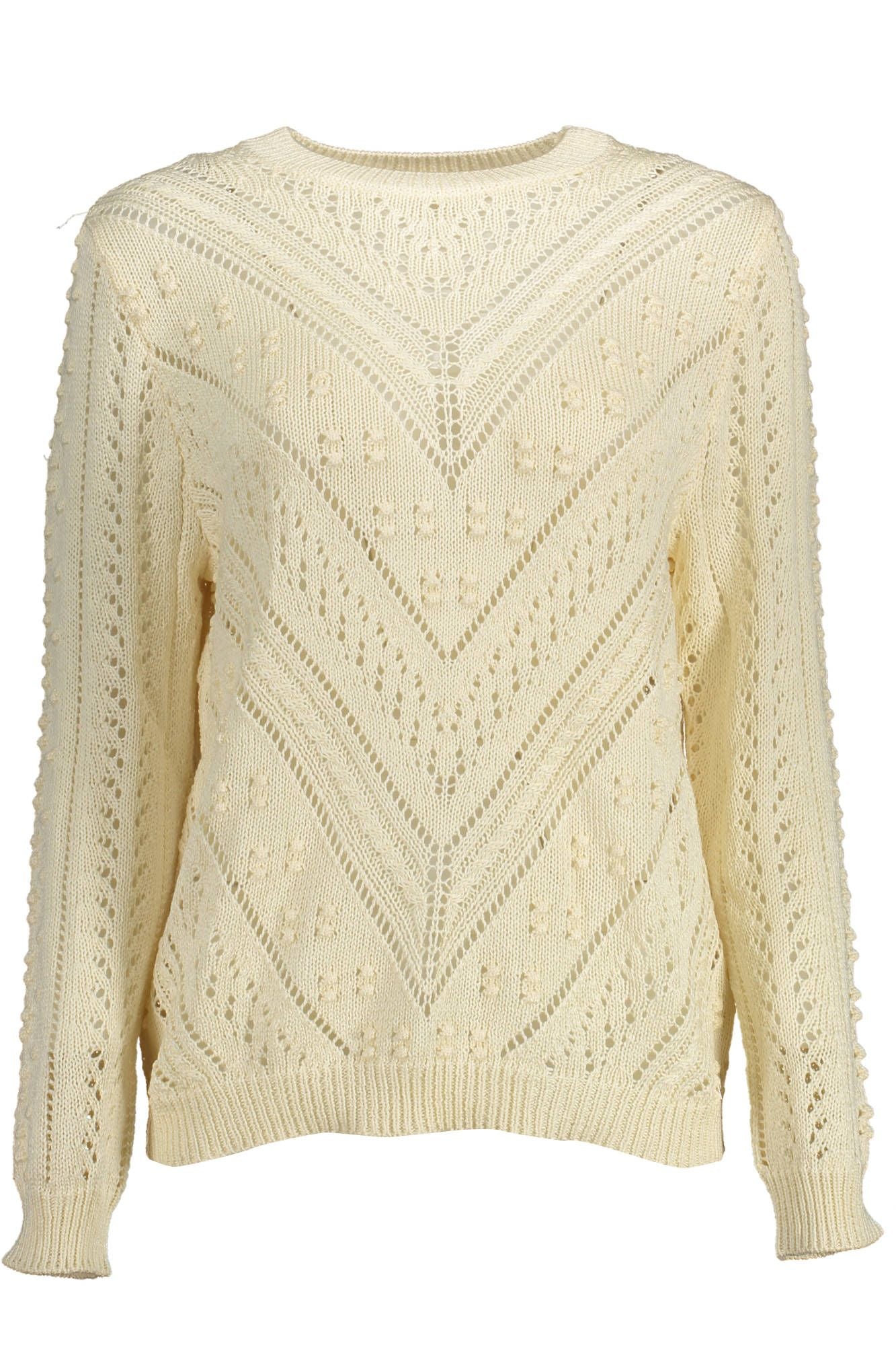 White Acrylic Women Sweater - SEHABRANDS