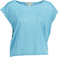 Light Blue Viscose Women Top - SEHABRANDS