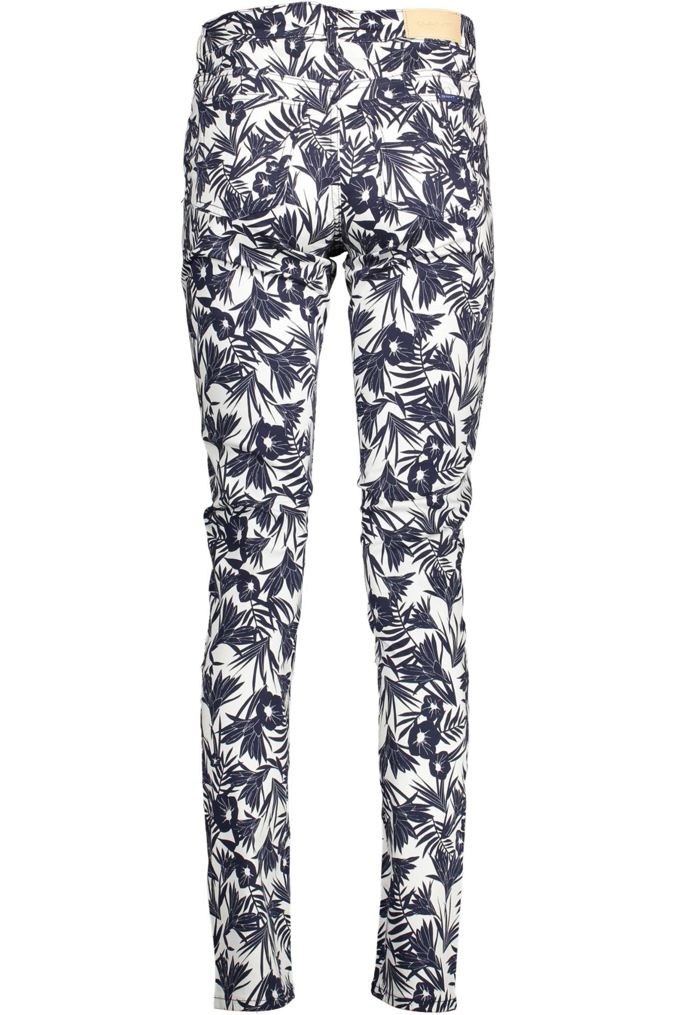 Blue Cotton Women Slim Trouser - SEHABRANDS