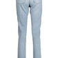 Light Blue Cotton Women Jeans - SEHABRANDS