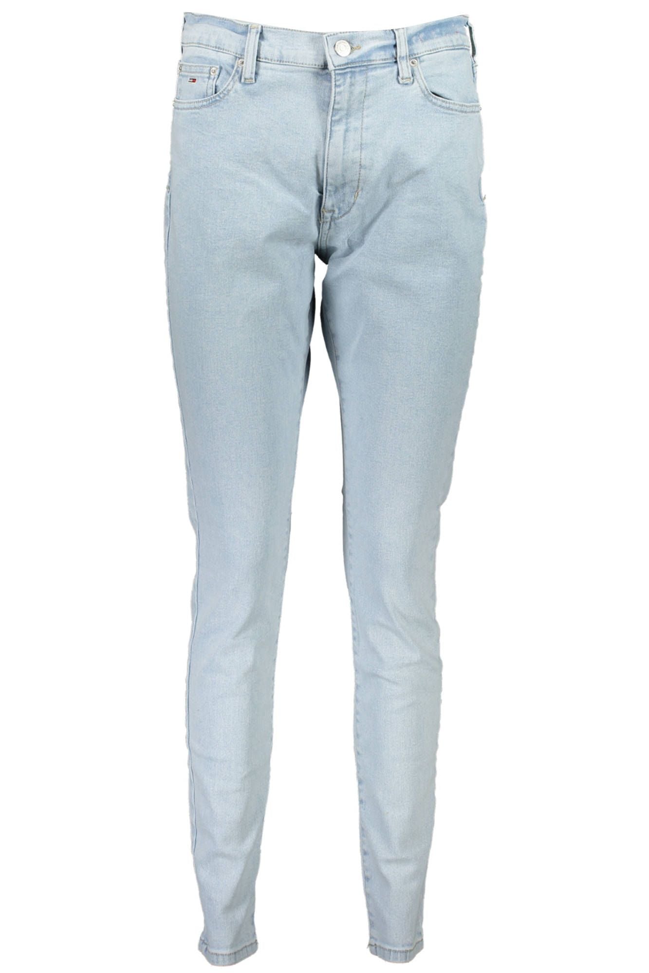 Light Blue Cotton Women Jeans - SEHABRANDS