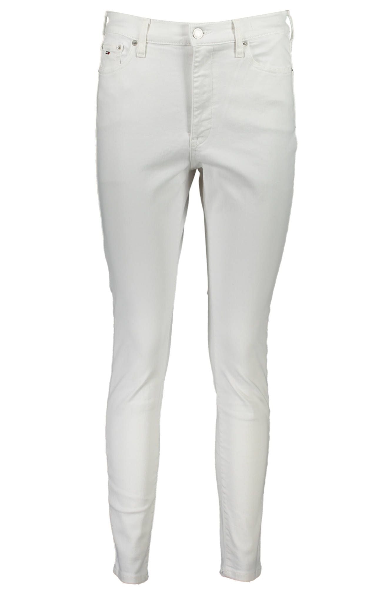 White Cotton Women Jeans - SEHABRANDS