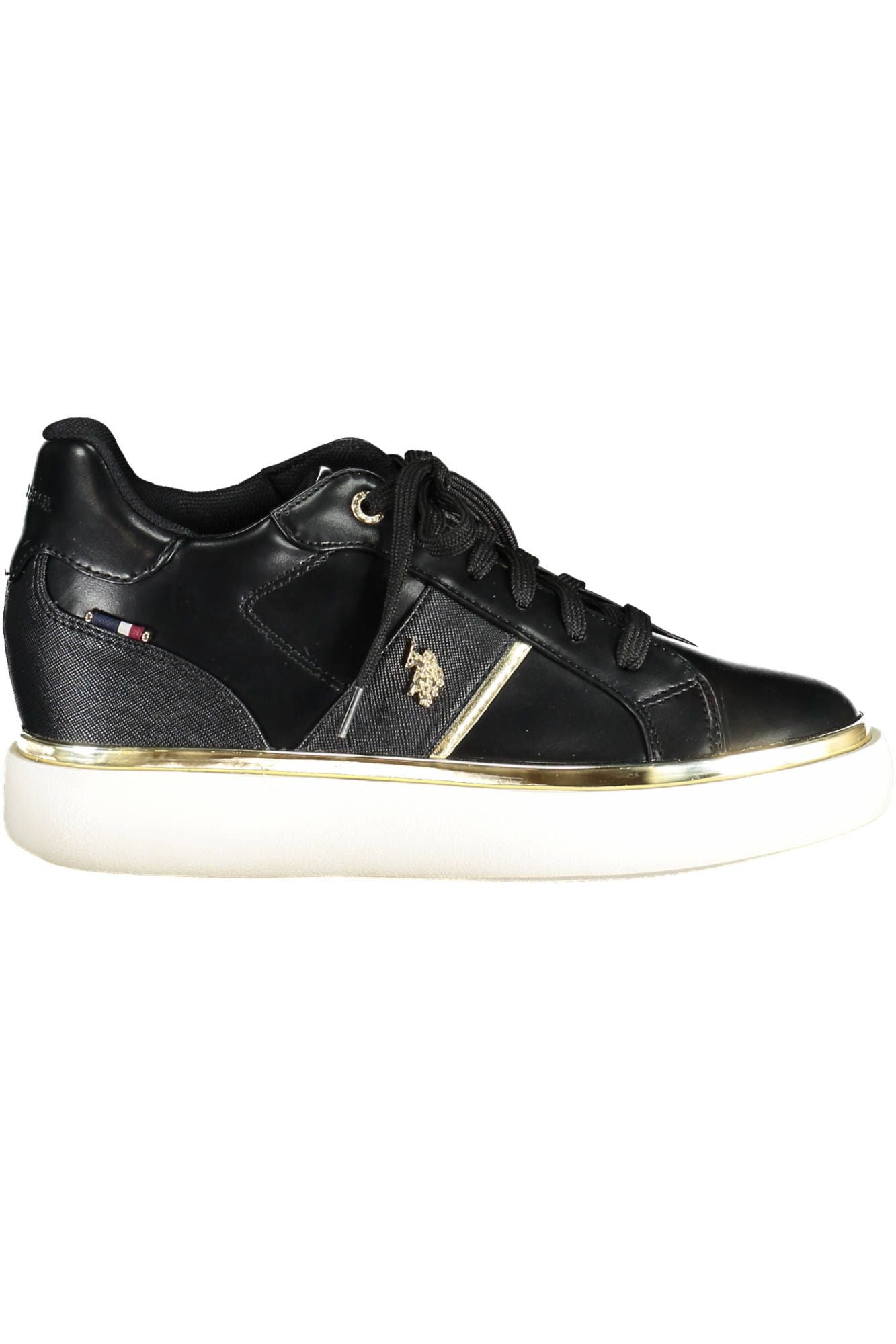 Black Polyester Women Sneaker - SEHABRANDS