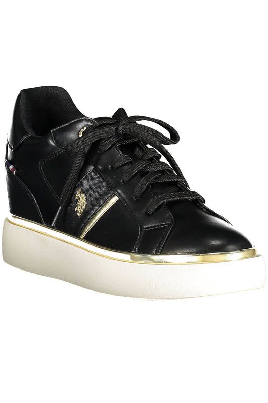 Black Polyester Women Sneaker - SEHABRANDS