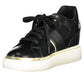 Black Polyester Women Sneaker - SEHABRANDS