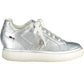 Silver Polyester Women Sneaker - SEHABRANDS