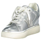 Silver Polyester Women Sneaker - SEHABRANDS