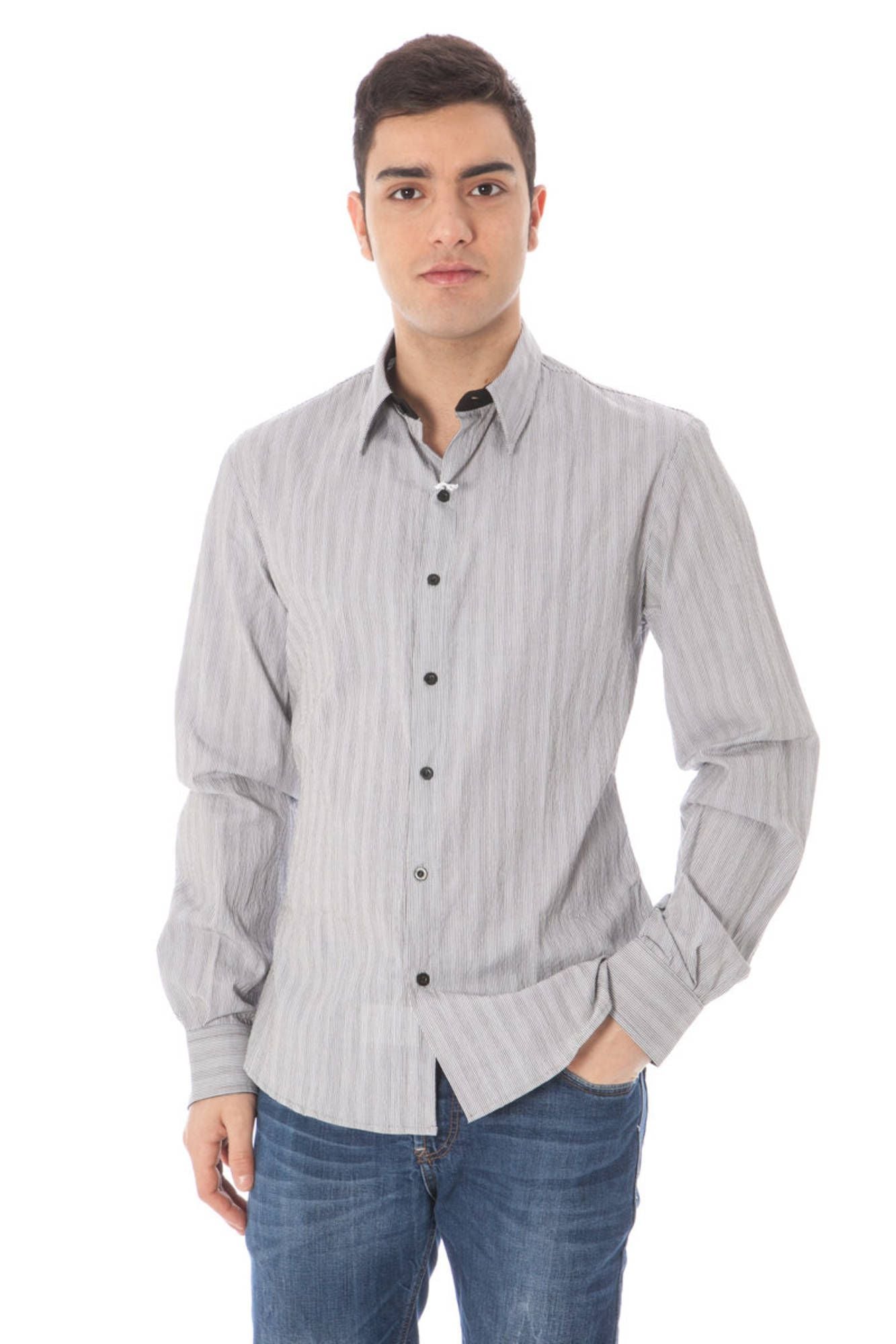 White Cotton Men Shirt - SEHABRANDS