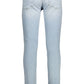 Light Blue Cotton Men Jeans - SEHABRANDS