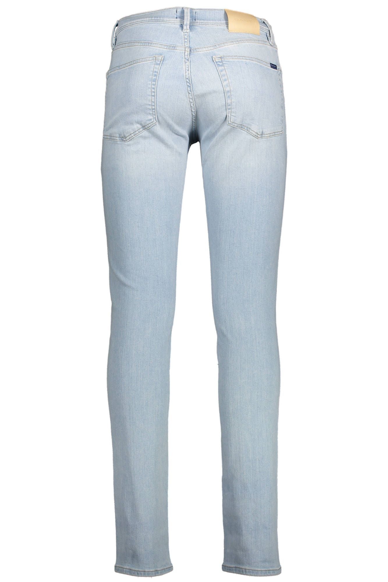 Light Blue Cotton Men Jeans - SEHABRANDS