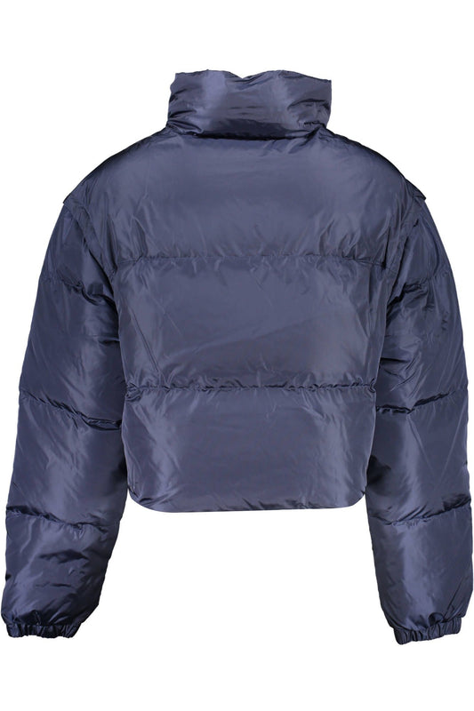 Blue Nylon Women Jacket - SEHABRANDS