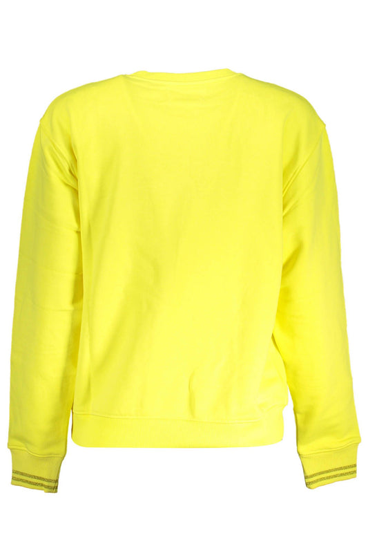 Yellow Cotton Women Sweater - SEHABRANDS