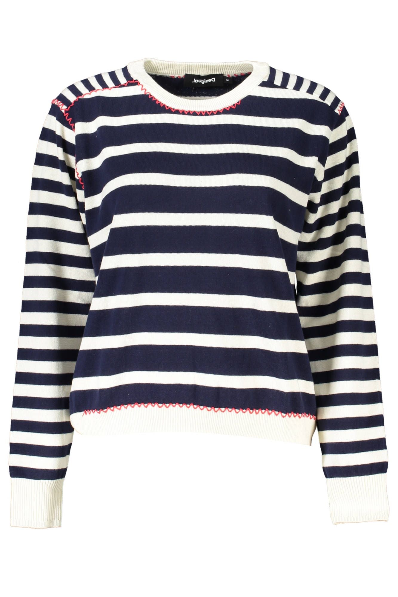 Blue Cotton Women Sweater - SEHABRANDS