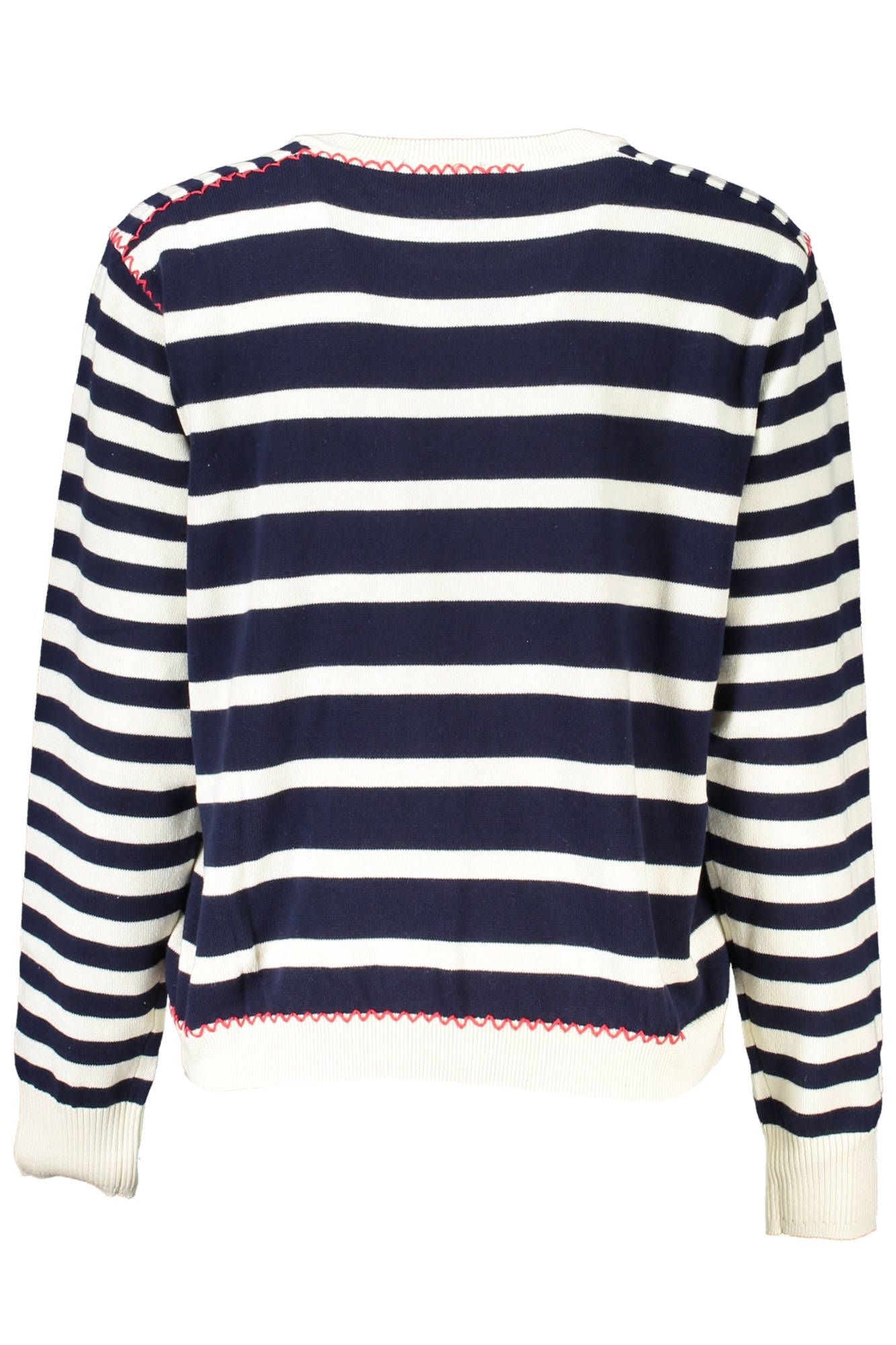 Blue Cotton Women Sweater - SEHABRANDS