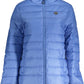 Light Blue Polyester Women Jacket - SEHABRANDS