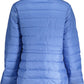 Light Blue Polyester Women Jacket - SEHABRANDS