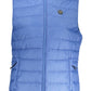 Light Blue Polyester Women Jacket - SEHABRANDS