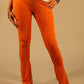 Orange Viscose Women Legging - SEHABRANDS