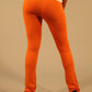 Orange Viscose Women Legging - SEHABRANDS