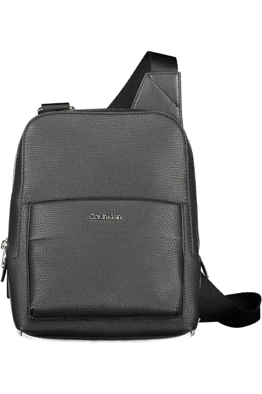 Black Polyester Men Shoulder Bag - SEHABRANDS