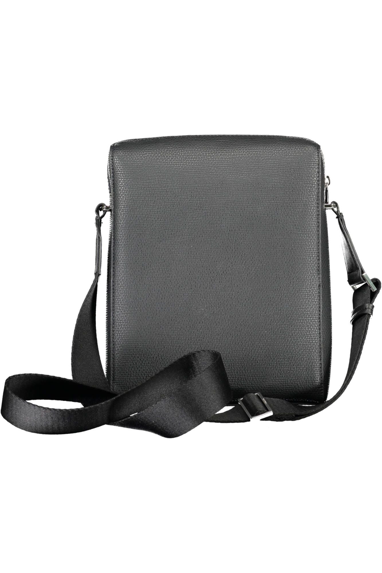 Black Polyester Mens Shoulder Bag - SEHABRANDS