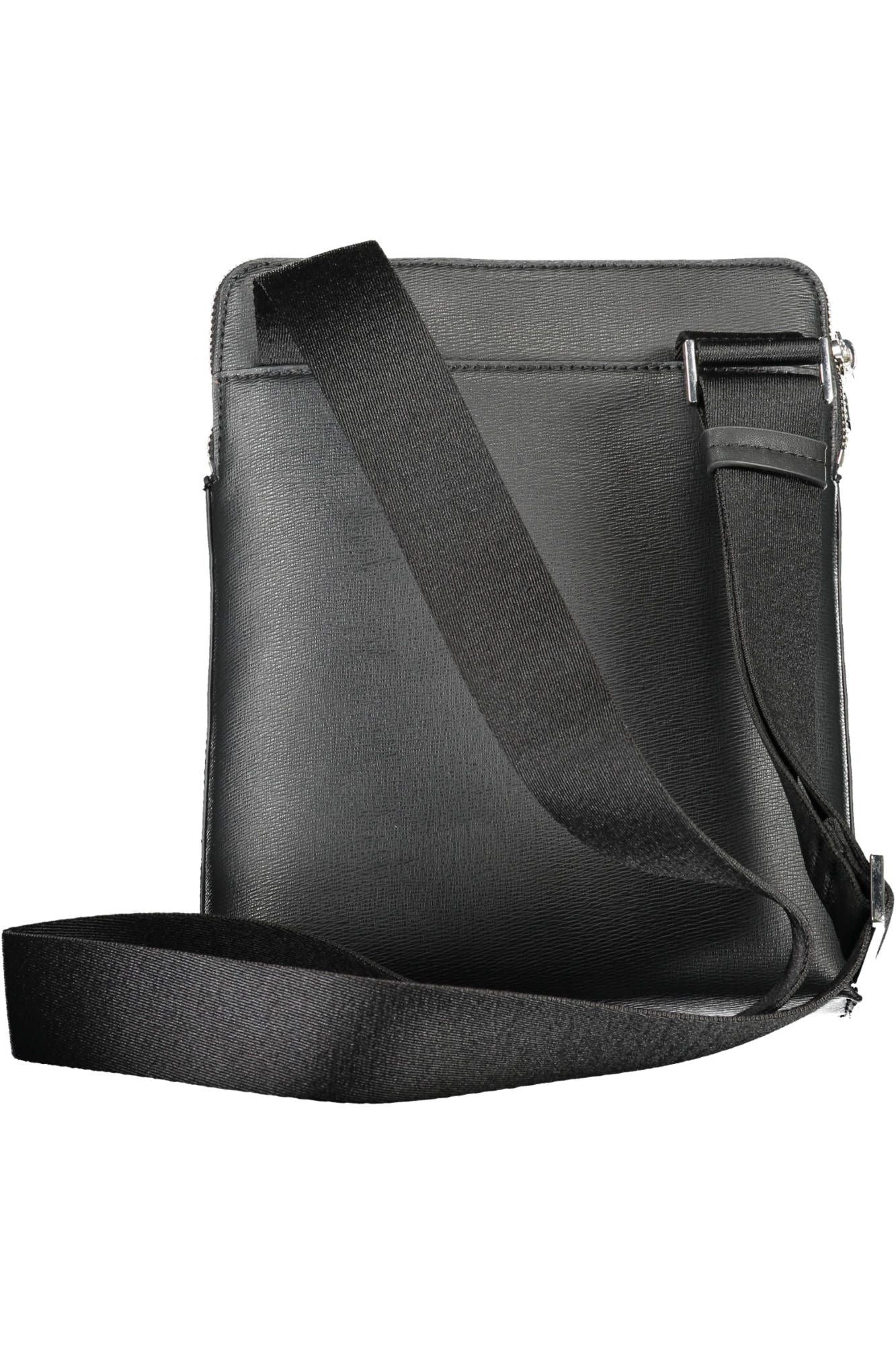 Black Polyester Mens Shoulder Bag - SEHABRANDS