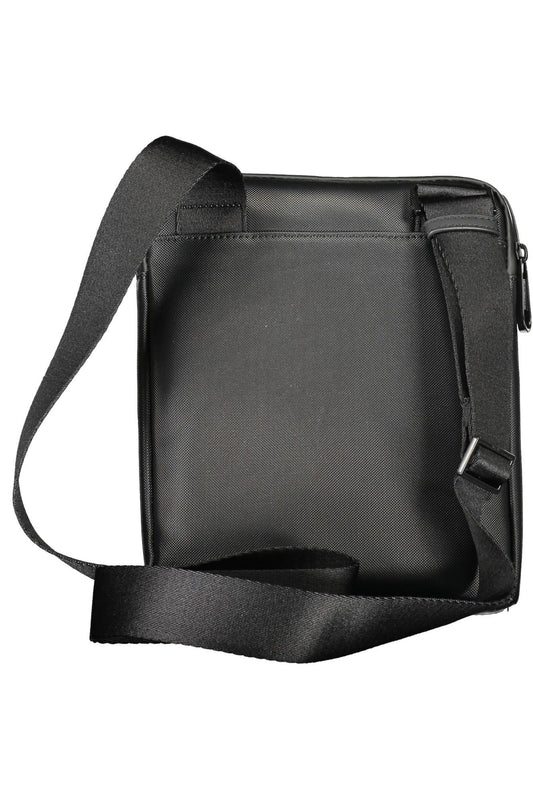 Black Polyethylene Men Shoulder Bag - SEHABRANDS