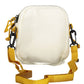 White Polyester Men Shoulder Bag - SEHABRANDS