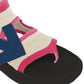 Fuchsia Neoprene Suede Sandals - SEHABRANDS