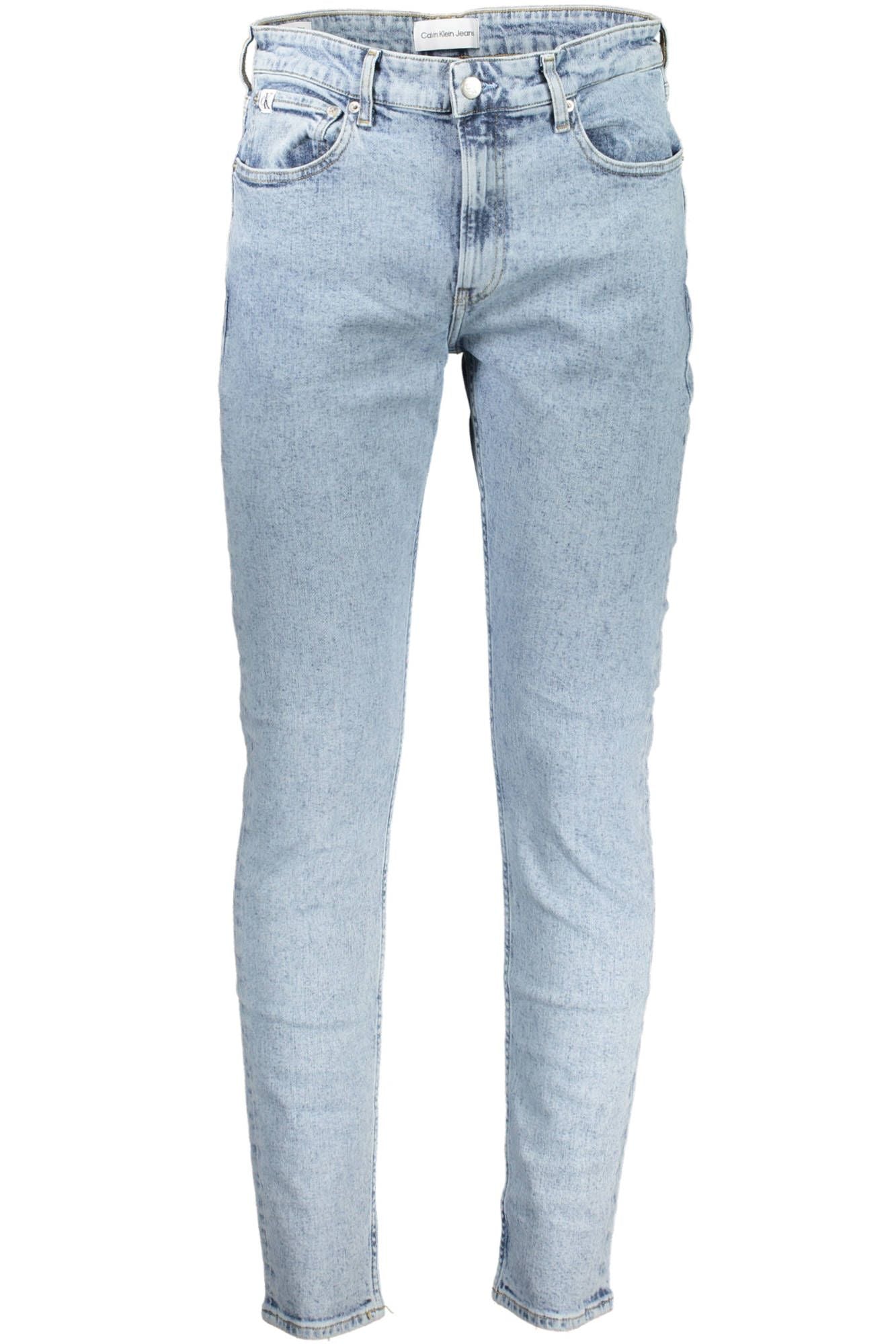 Light Blue Cotton Men Jeans - SEHABRANDS