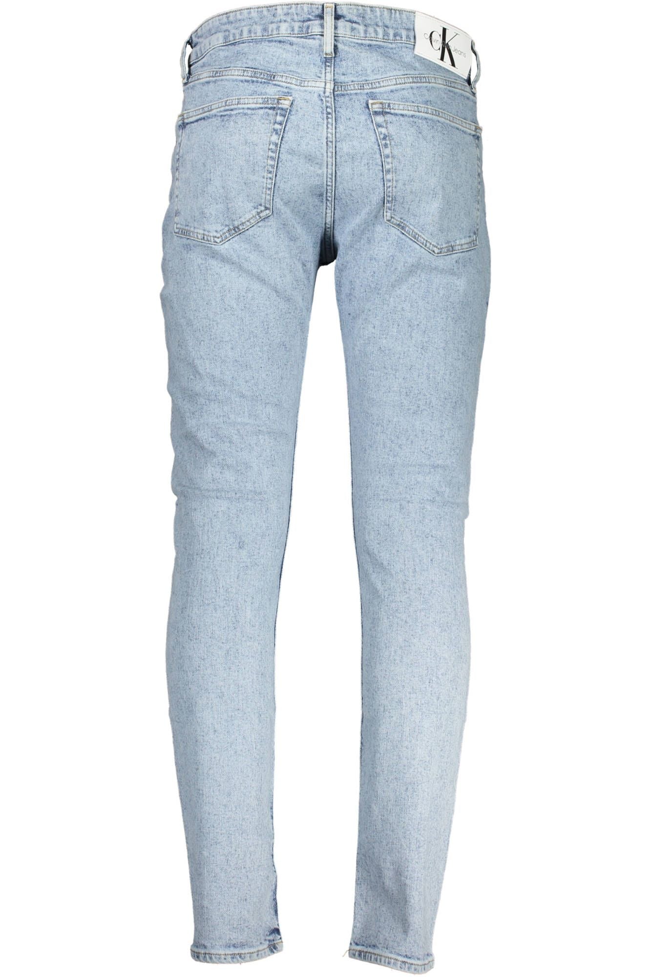 Light Blue Cotton Men Jeans - SEHABRANDS