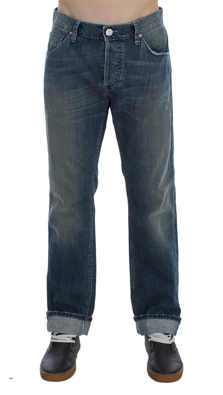 Elegant Regular Fit Blue Wash Denim - SEHABRANDS