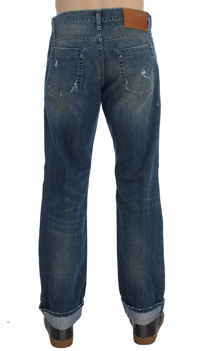 Elegant Regular Fit Blue Wash Denim - SEHABRANDS